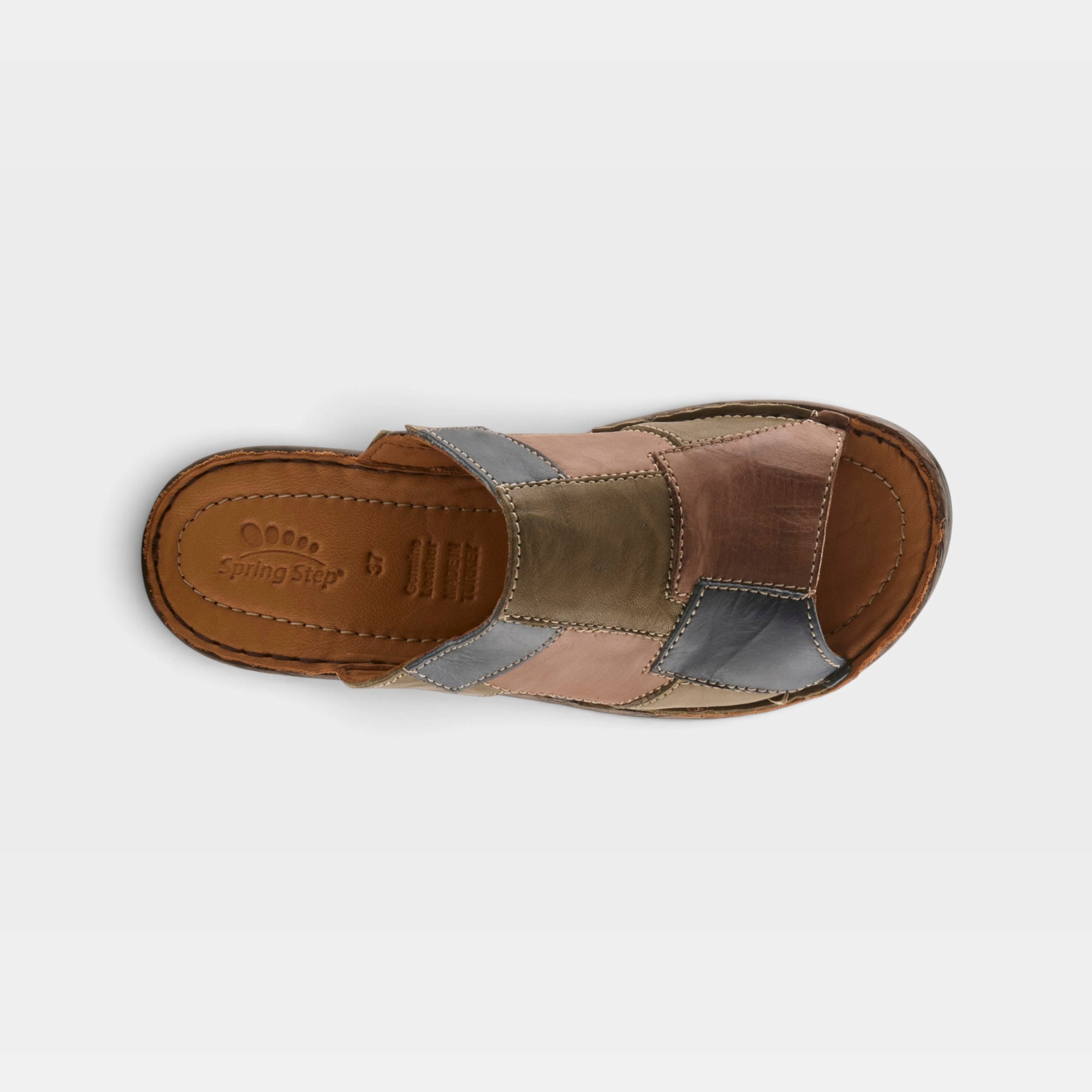 Spring Step Nivara Olive Multi Flat Sandal