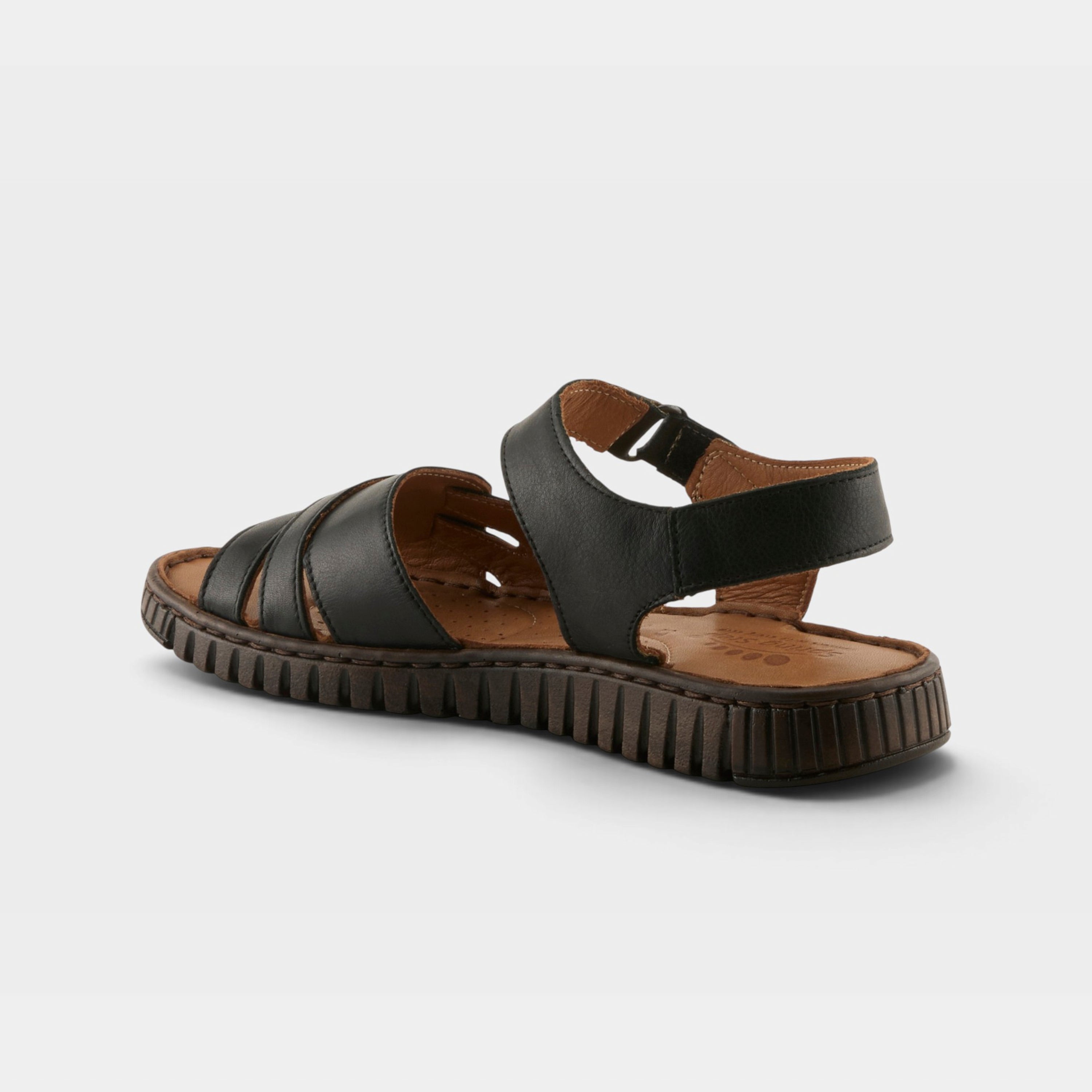Spring Step Nochella Black Strappy Sandal