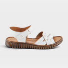 Spring Step Nochella White Strappy Sandal