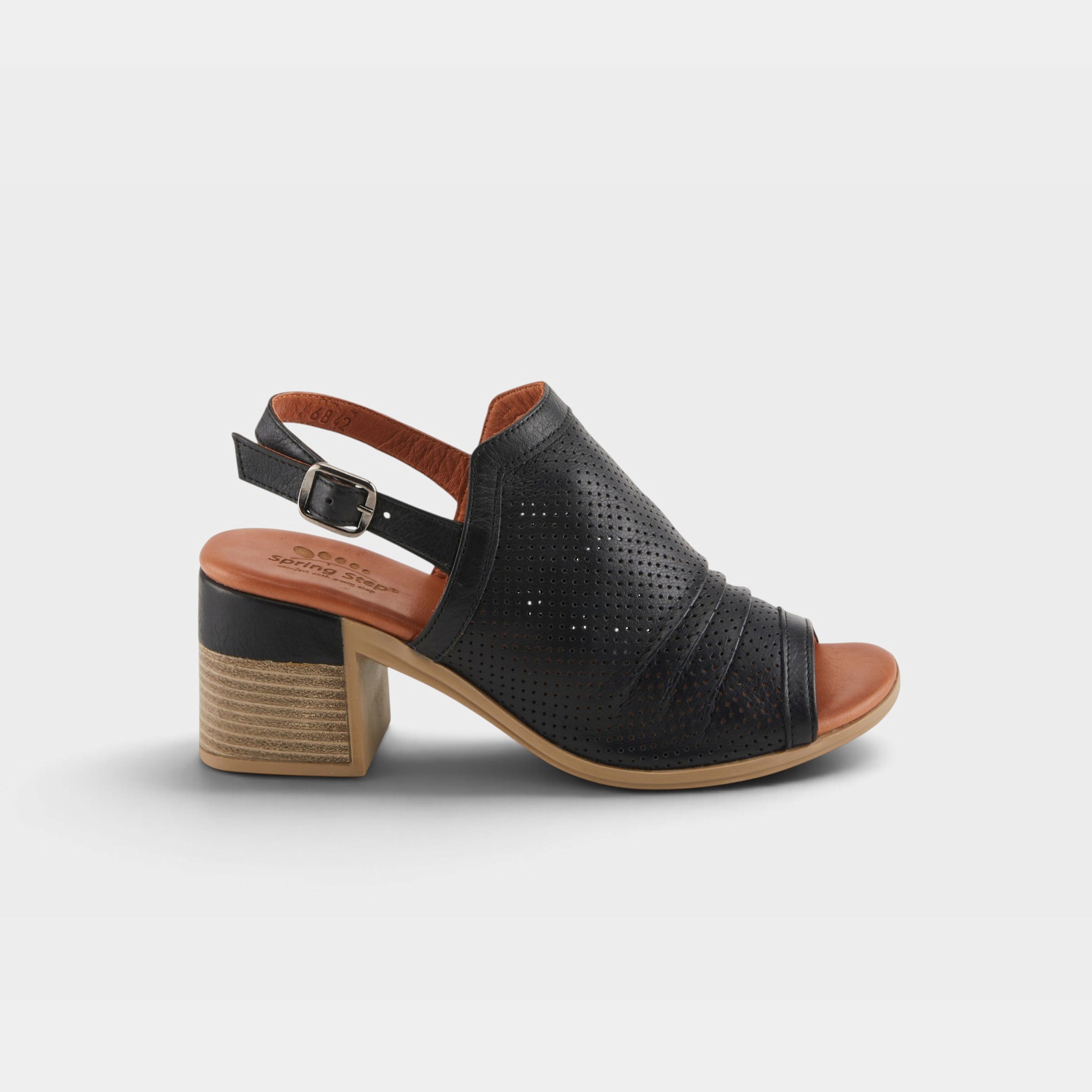 Spring Step Noctium Black Dress Sandal