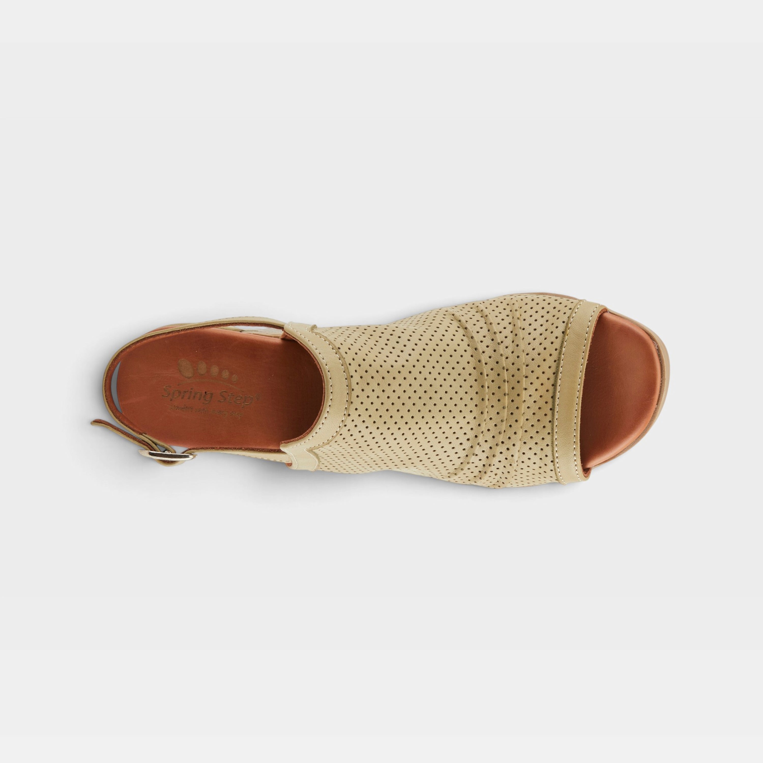Spring Step Noctium Olive Green Dress Sandal