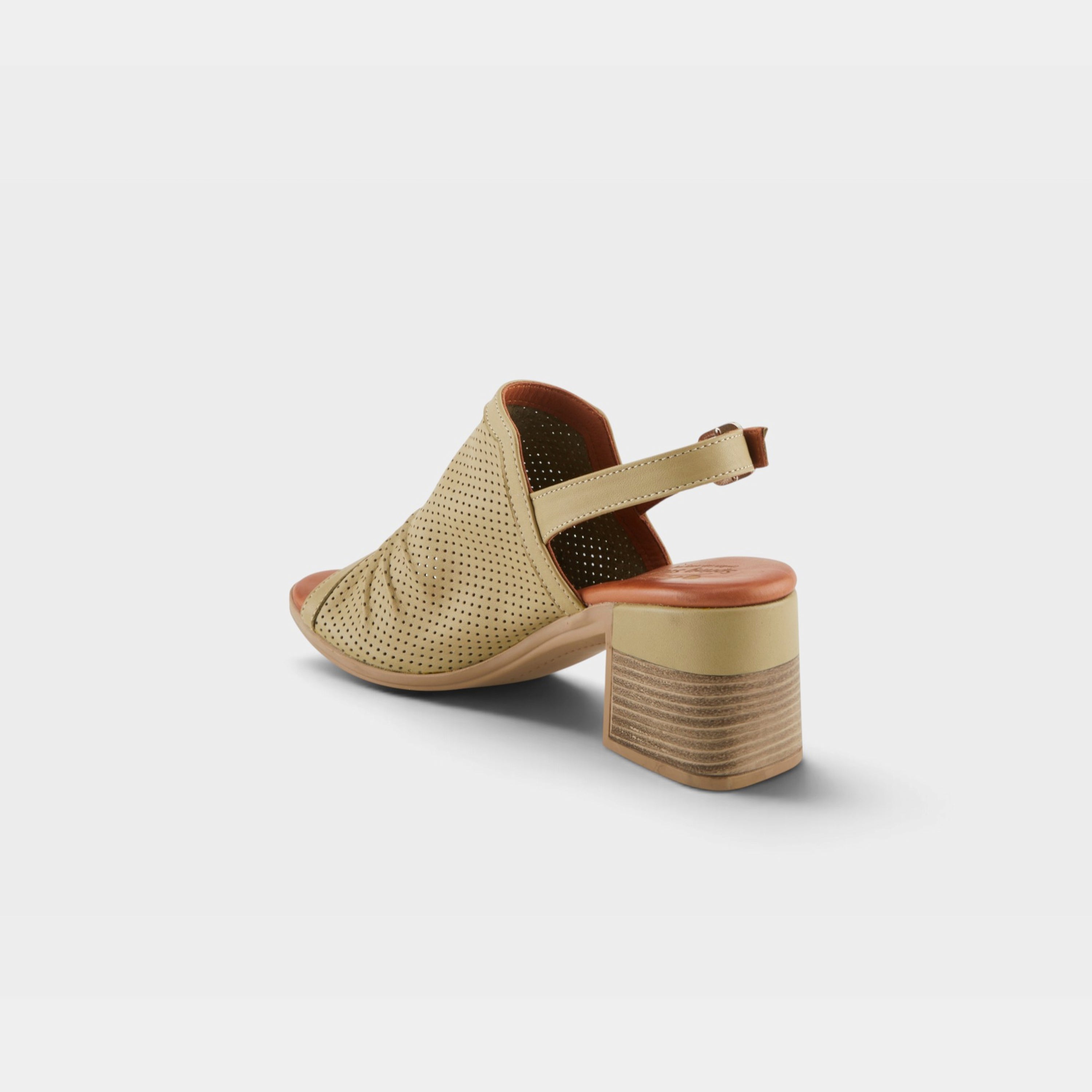 Spring Step Noctium Olive Green Dress Sandal