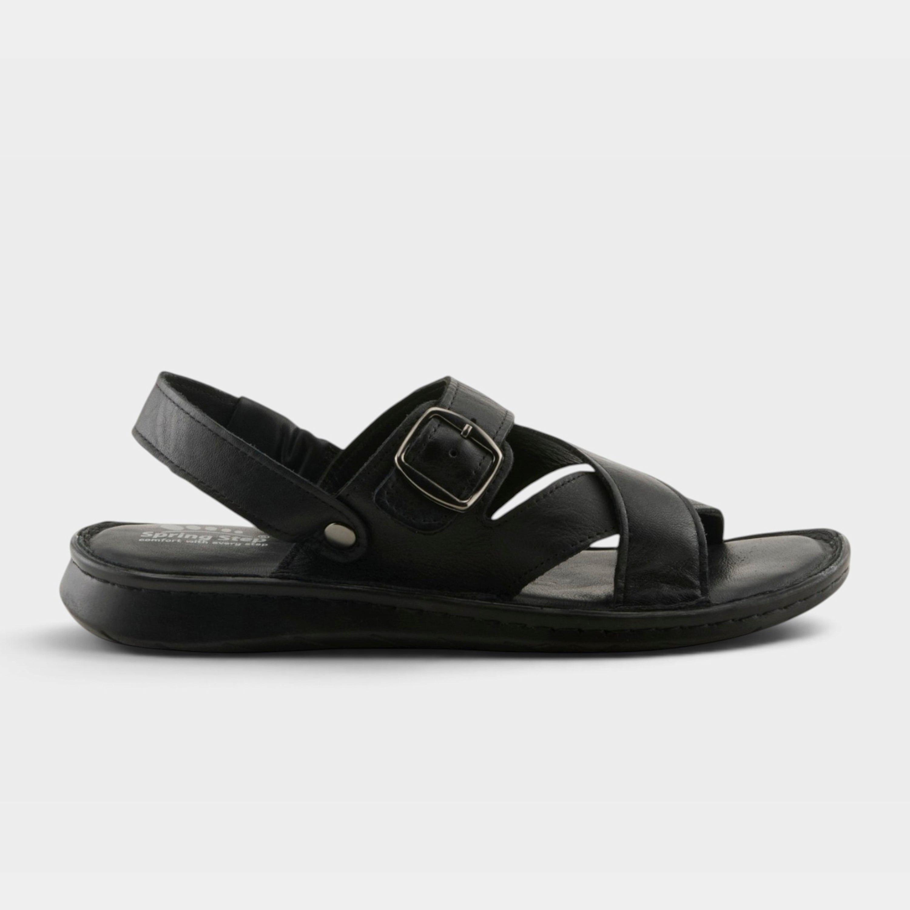 Spring Step Men Nofar Black Sandal