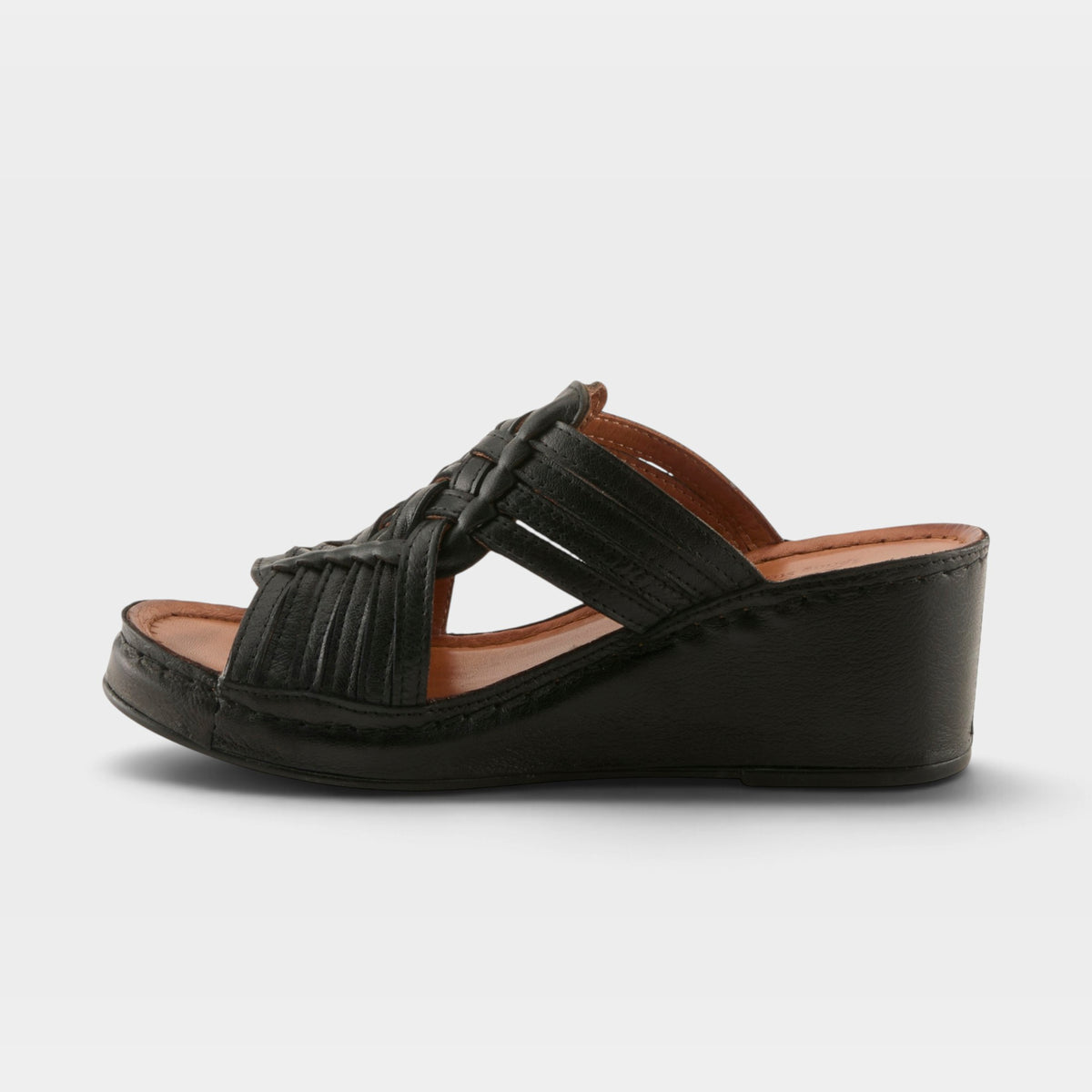 Spring Step Nokiah Black Wedge Sandal