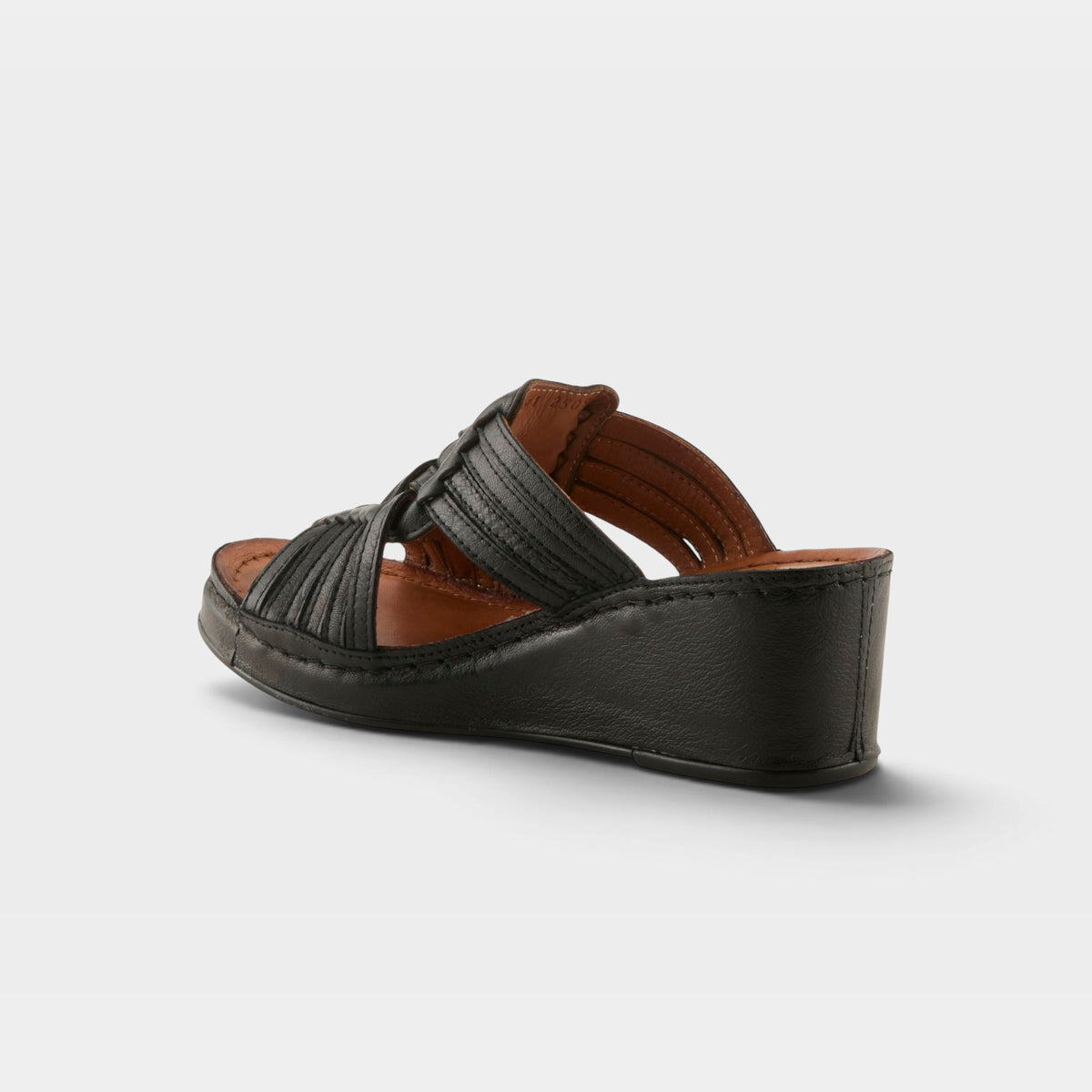 Spring Step Nokiah Black Wedge Sandal