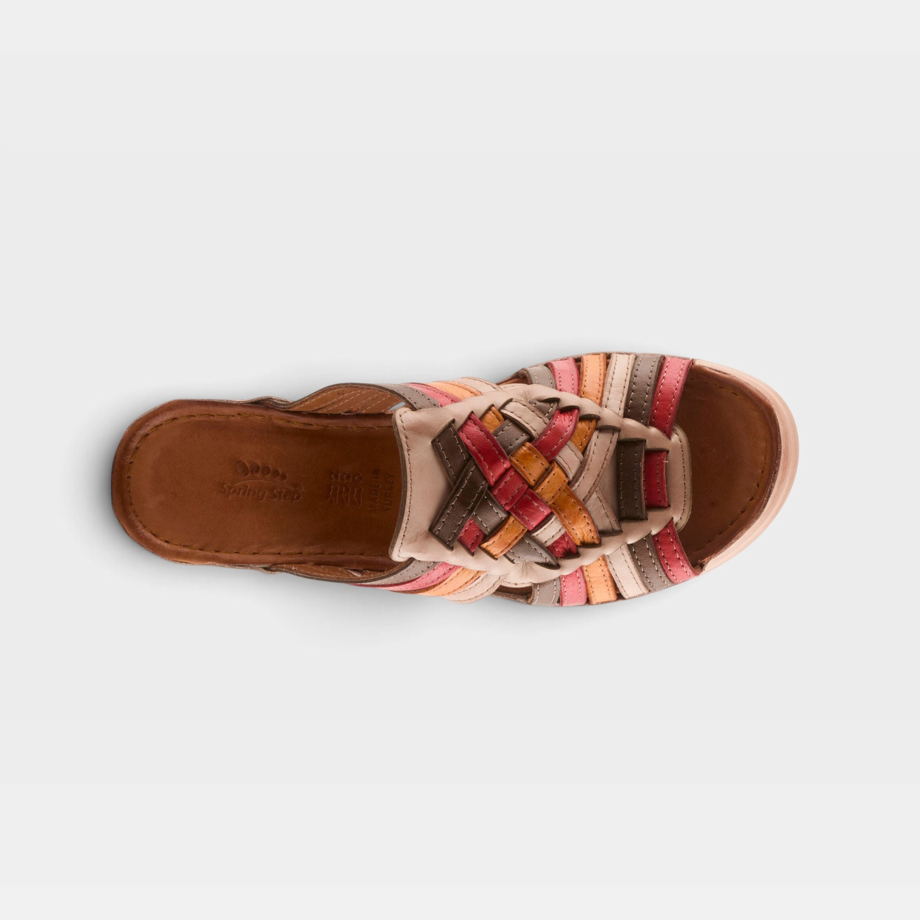 Spring Step Nokiah Blush Multi Wedge Sandal