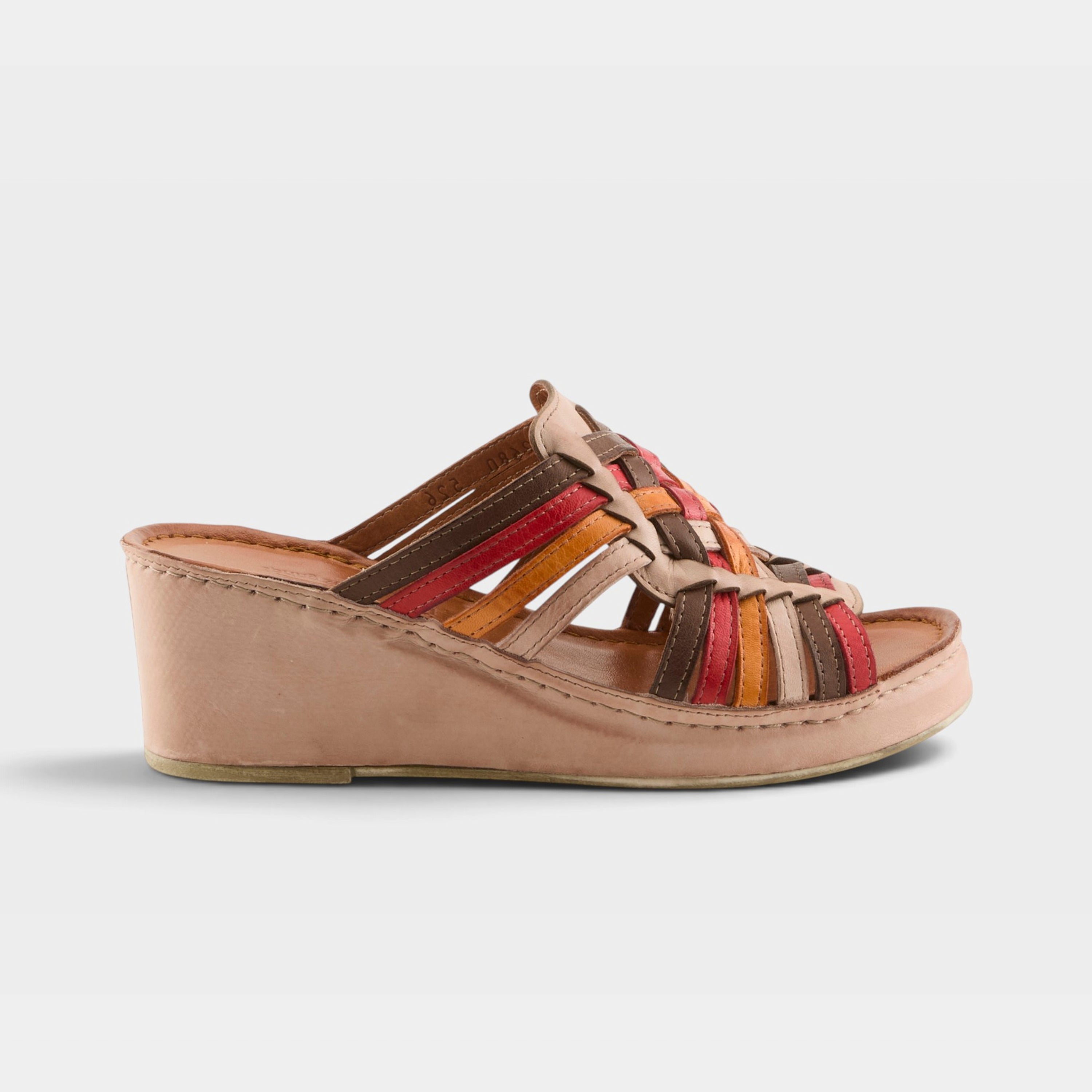 Spring Step Nokiah Blush Multi Wedge Sandal