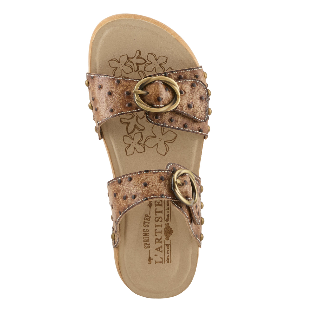 L'Artiste L'ARTISTE NOSTALGISH SANDALS sandal in light taupe with handcrafted leather design
