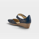 Spring Step Nougat Navy Mary Jane Shoe