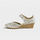 Spring Step Nougat White Mary Jane Shoe