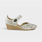 Spring Step Nougat White Mary Jane Shoe