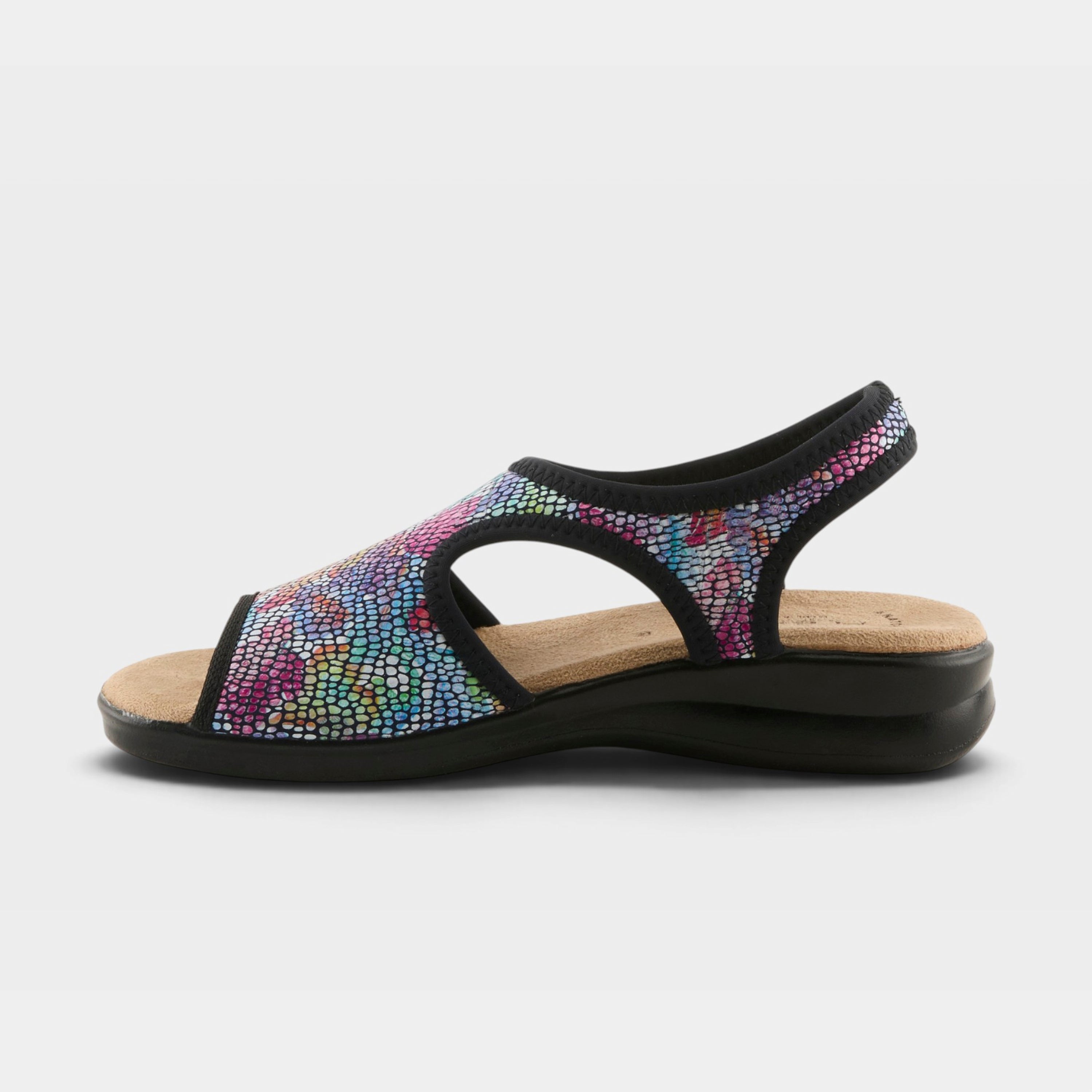 Flexus Nyaman-Art Black Multi Sandal