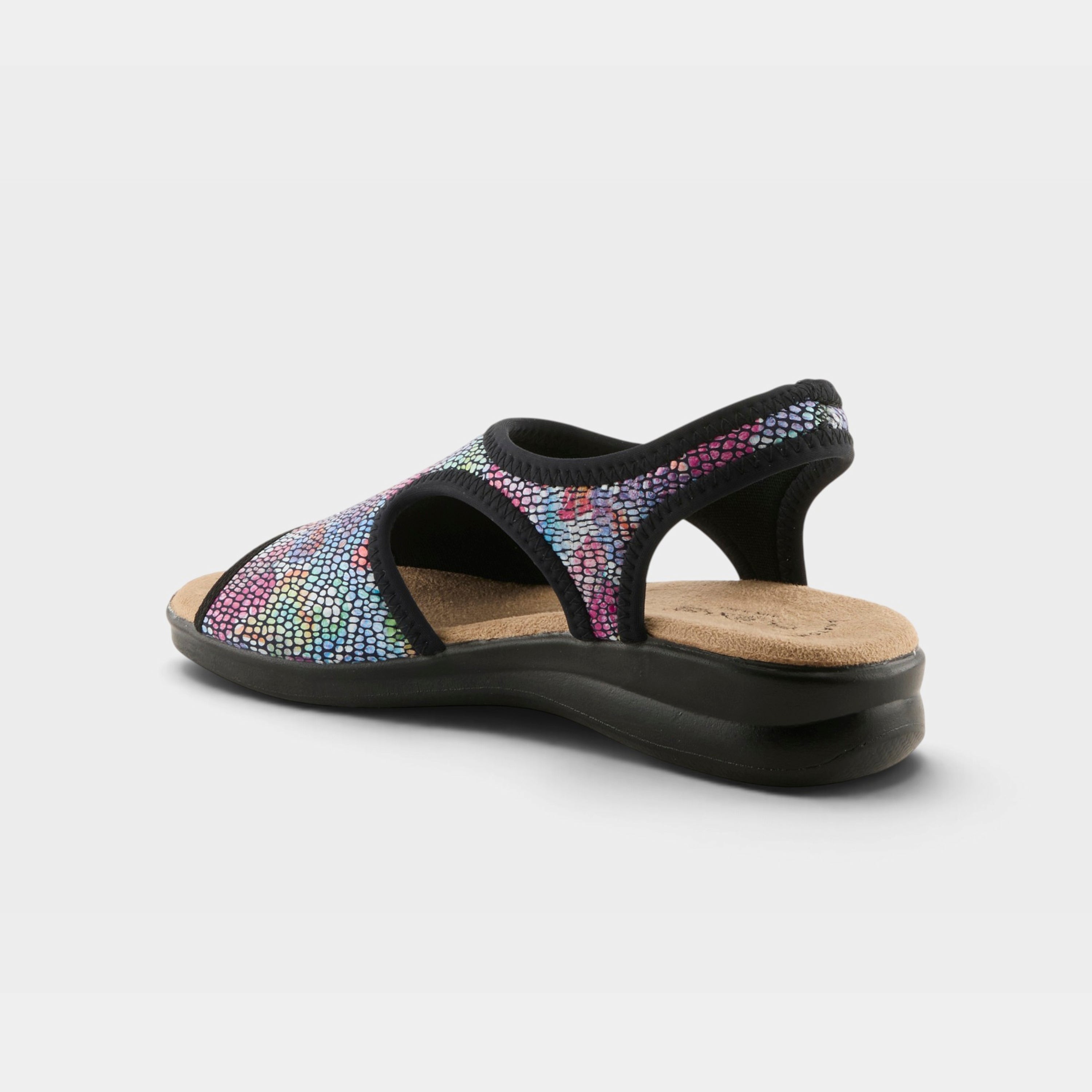 Flexus Nyaman-Art Black Multi Sandal
