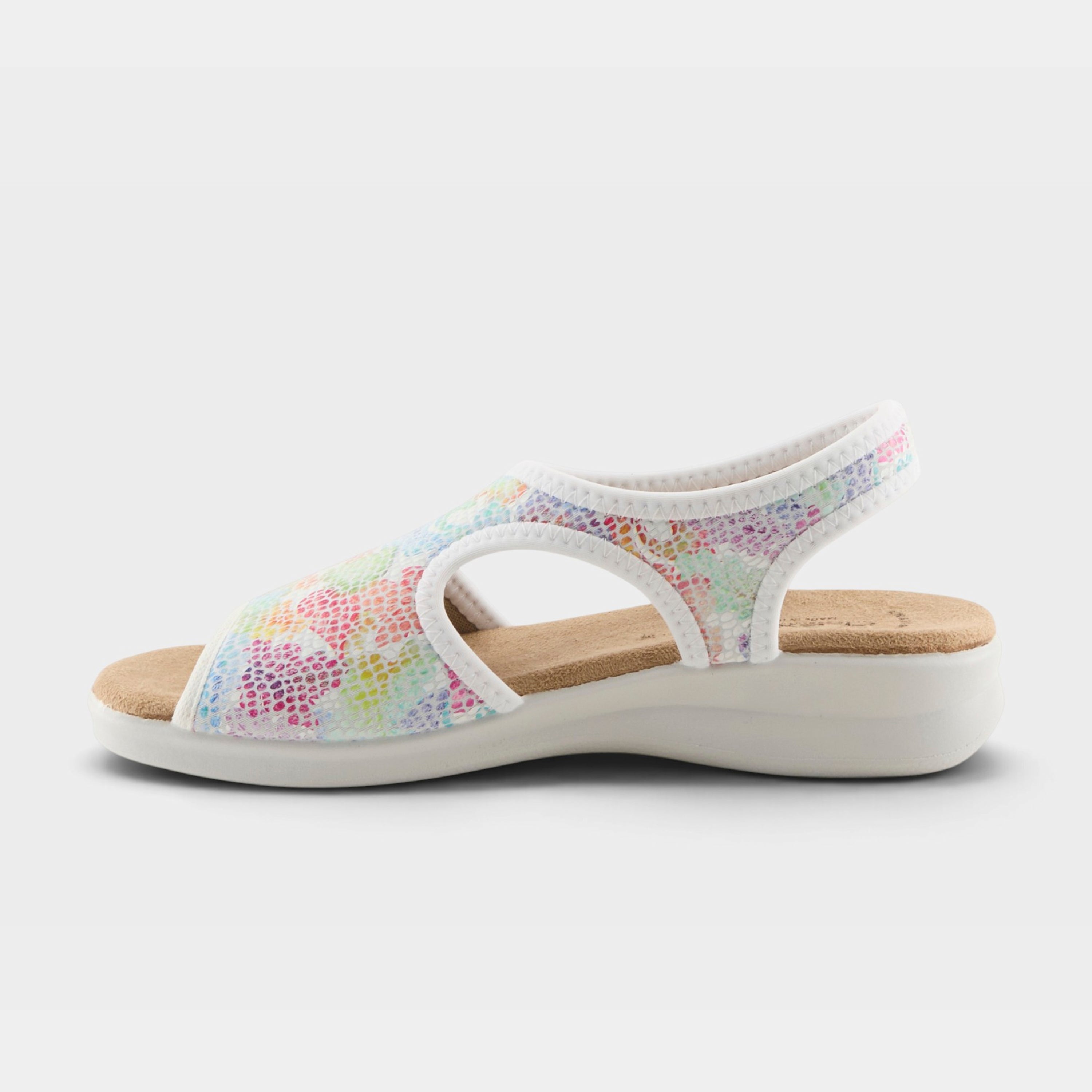 Flexus Nyaman-Art White Multi Sandal