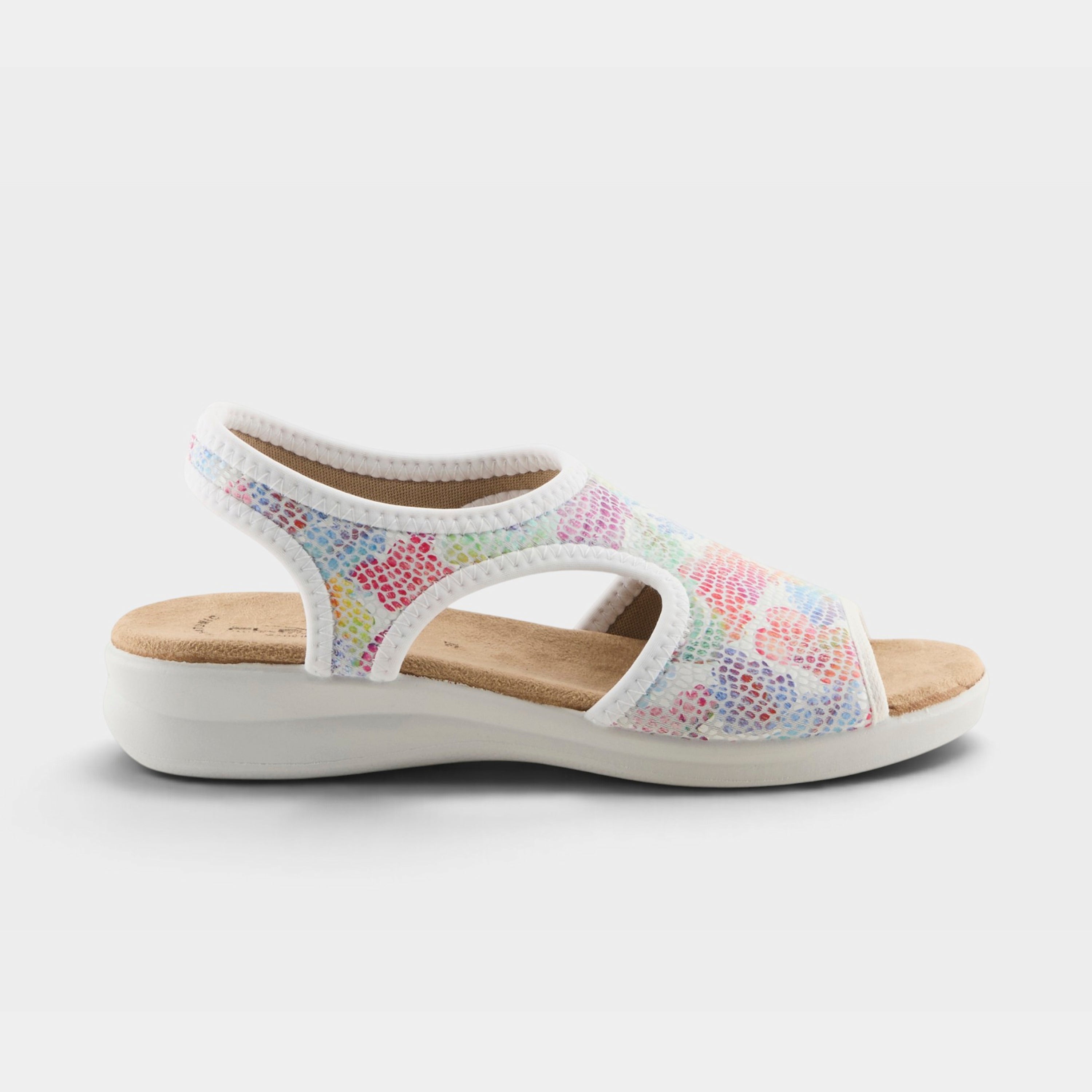 Flexus Nyaman-Art White Multi Sandal