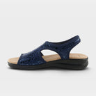 Flexus Nyaman-Crackle Navy Sandal