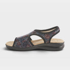 Flexus Nyaman-Floral Black Multi Sandal