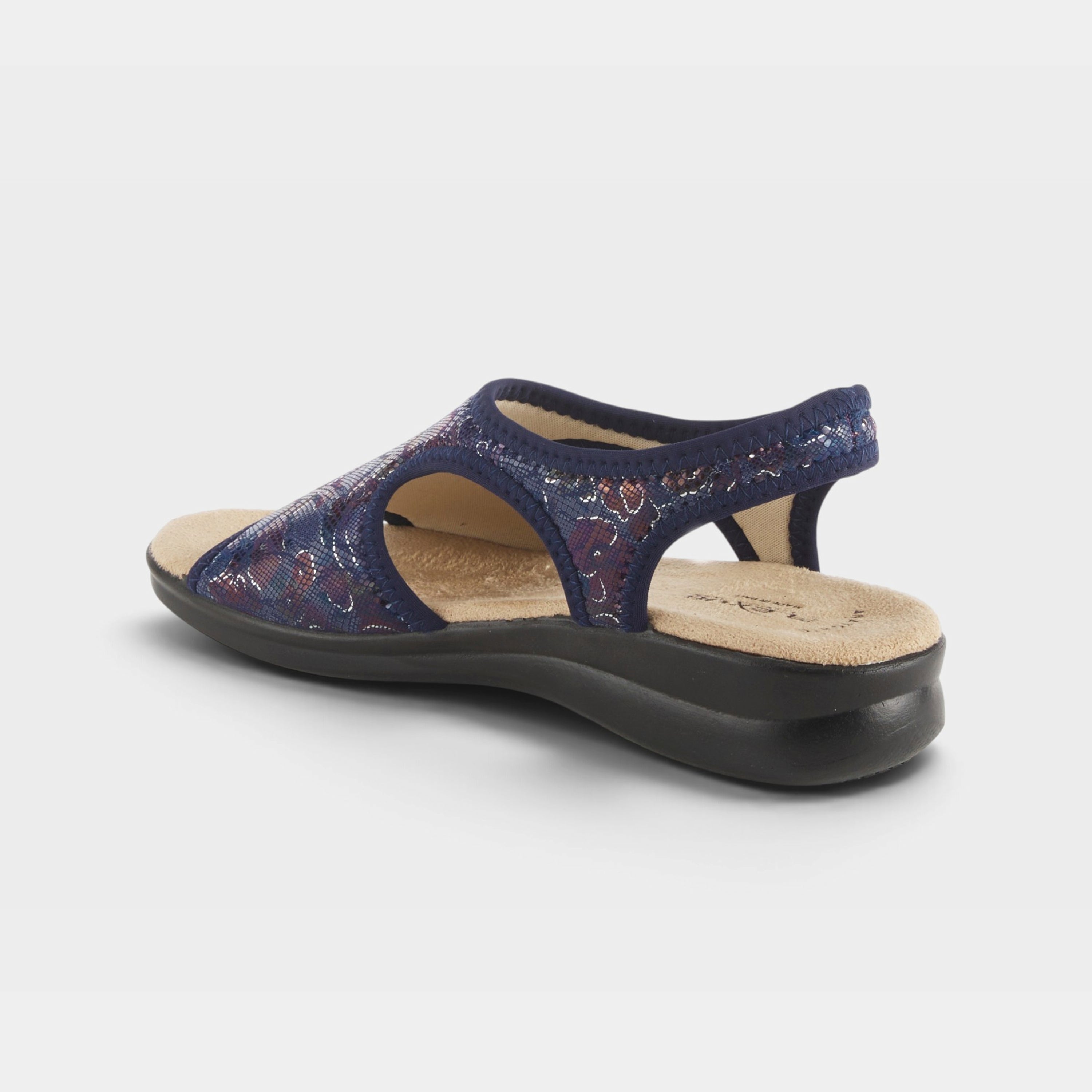 Flexus Nyaman-Floral Navy Multi Sandal
