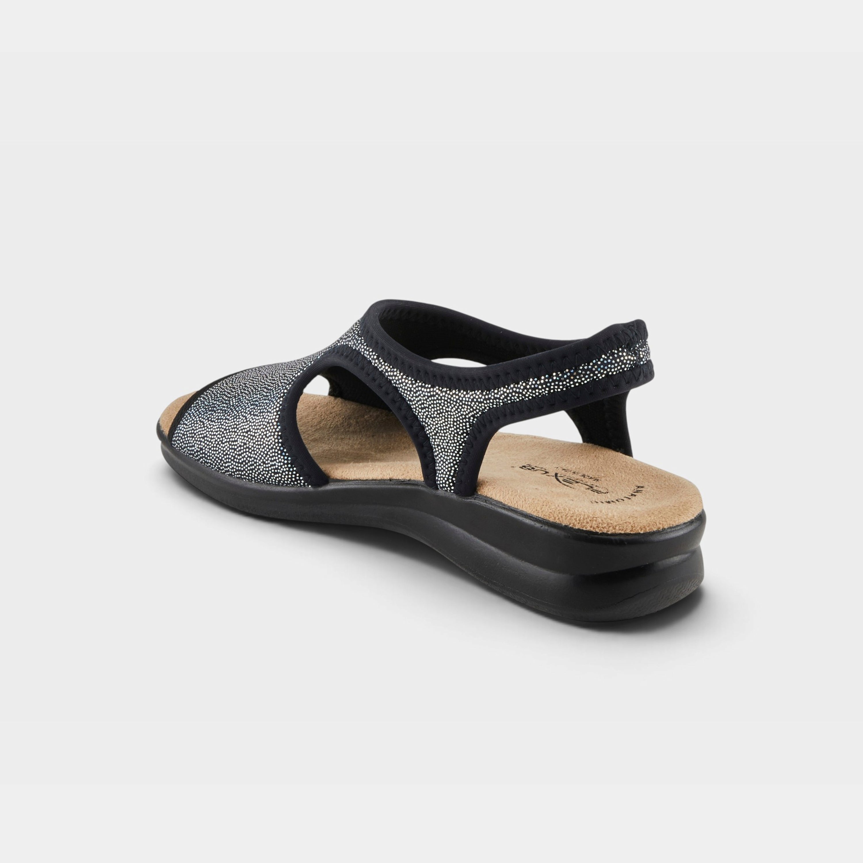 Flexus Nyaman-Pindott Black Sandal