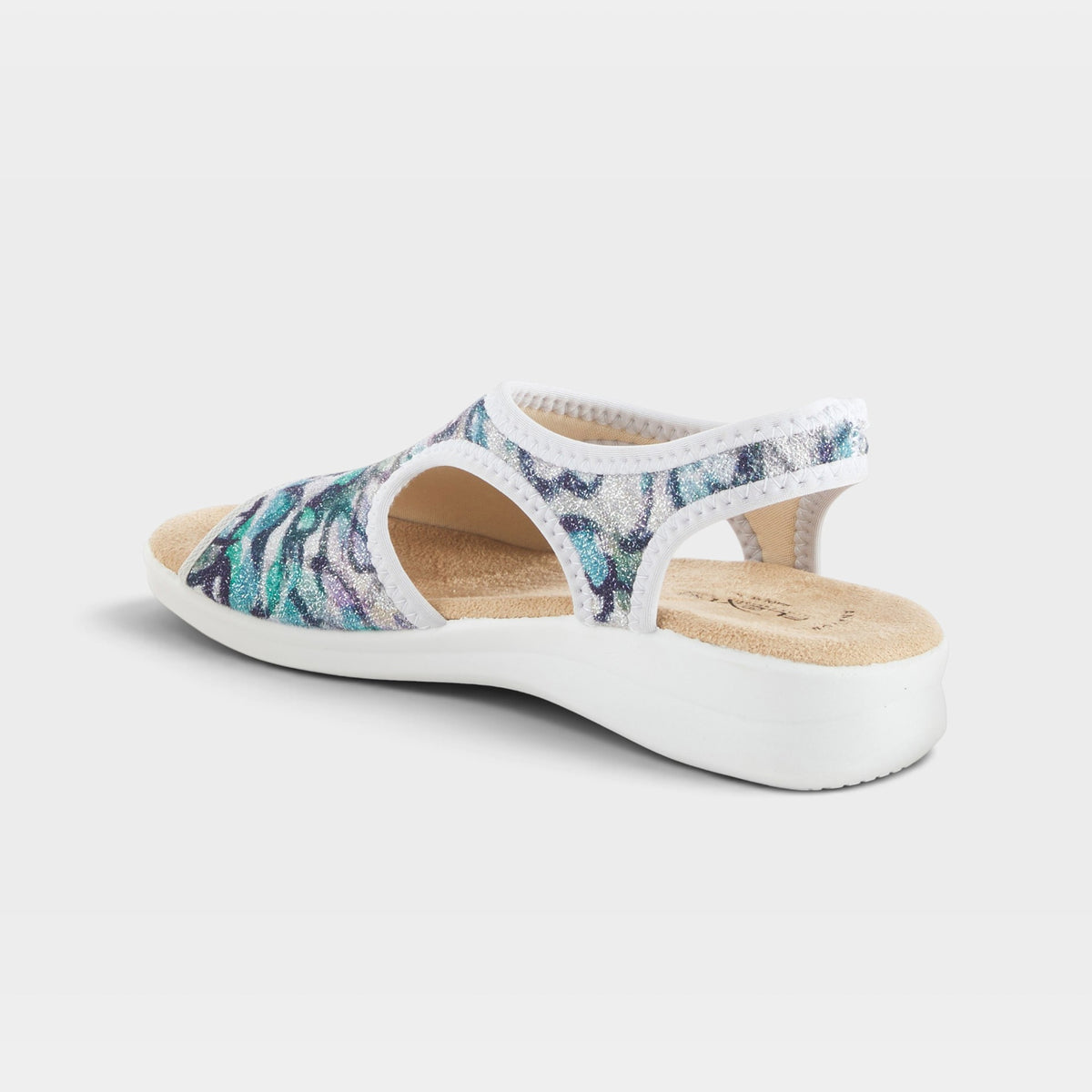 Flexus Nyaman-Swirl Blue Multi Sandal