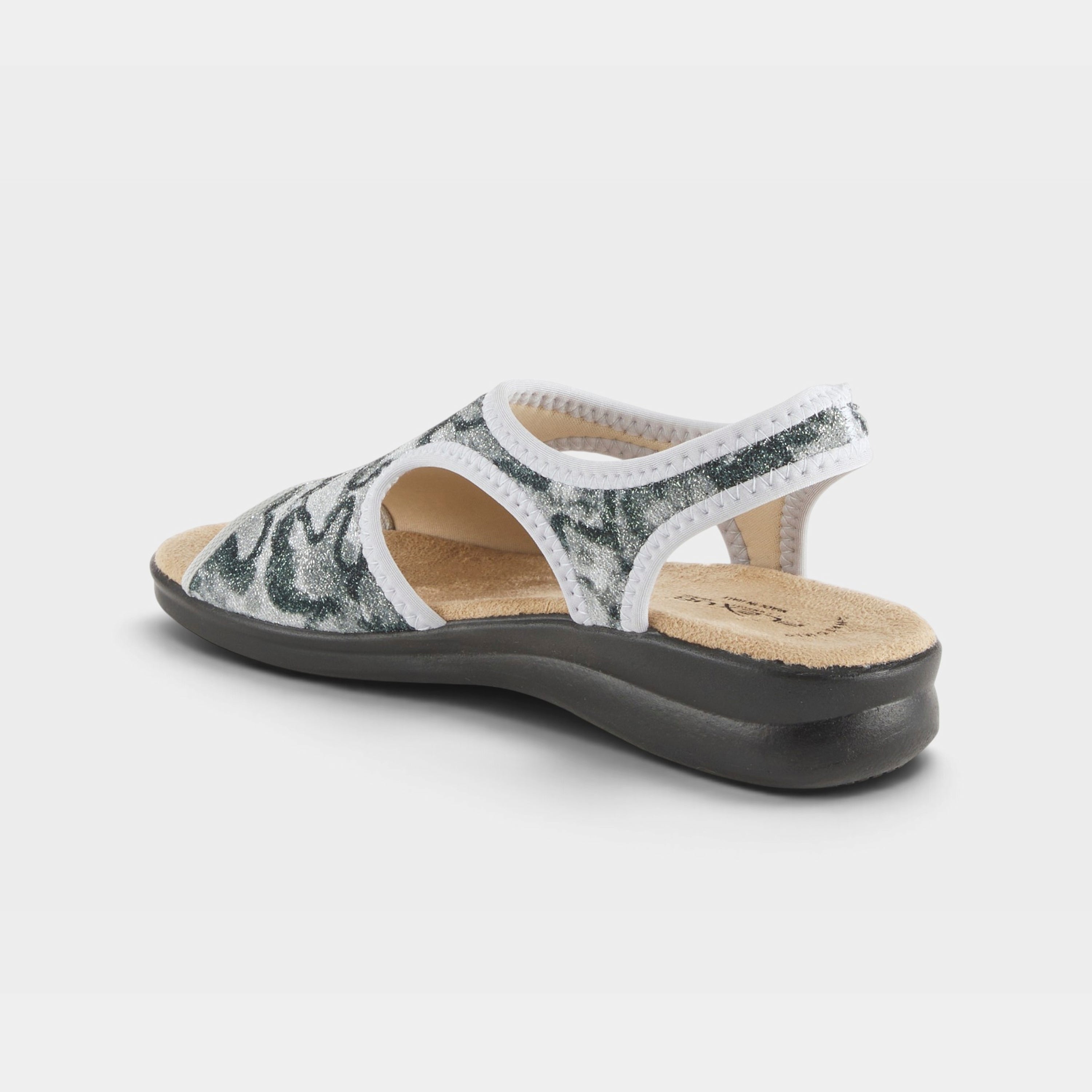 Flexus Nyaman-Swirl Black Multi Sandal