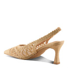 Azura Occitania women's sandal in black with raffia upper