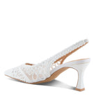 Azura Occitania women's sandal in white with raffia upper