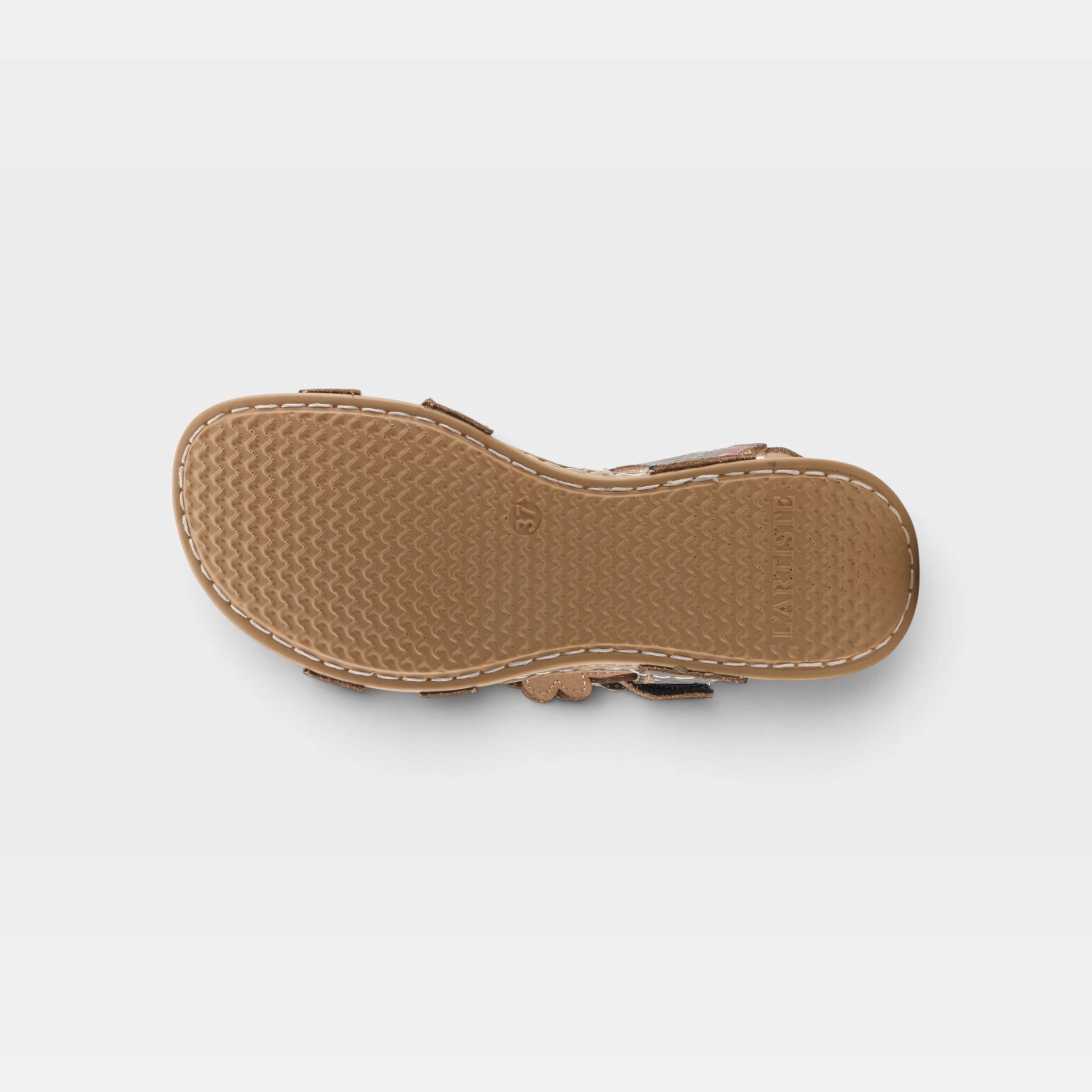 Stylish L'ARTISTE Offcenter Floral Sandals - Spring Step Shoes