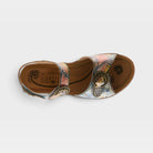 L'Artiste Offtrak sandals in Blue Multi, top view