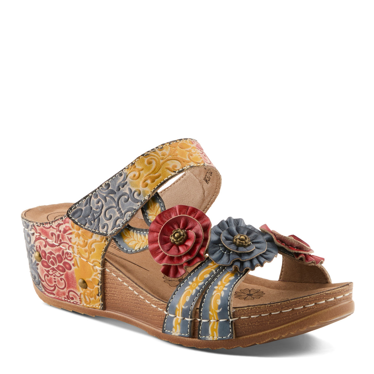 Women's OhSoSweet Printed Wedge Sandals - Spring Step Shoes