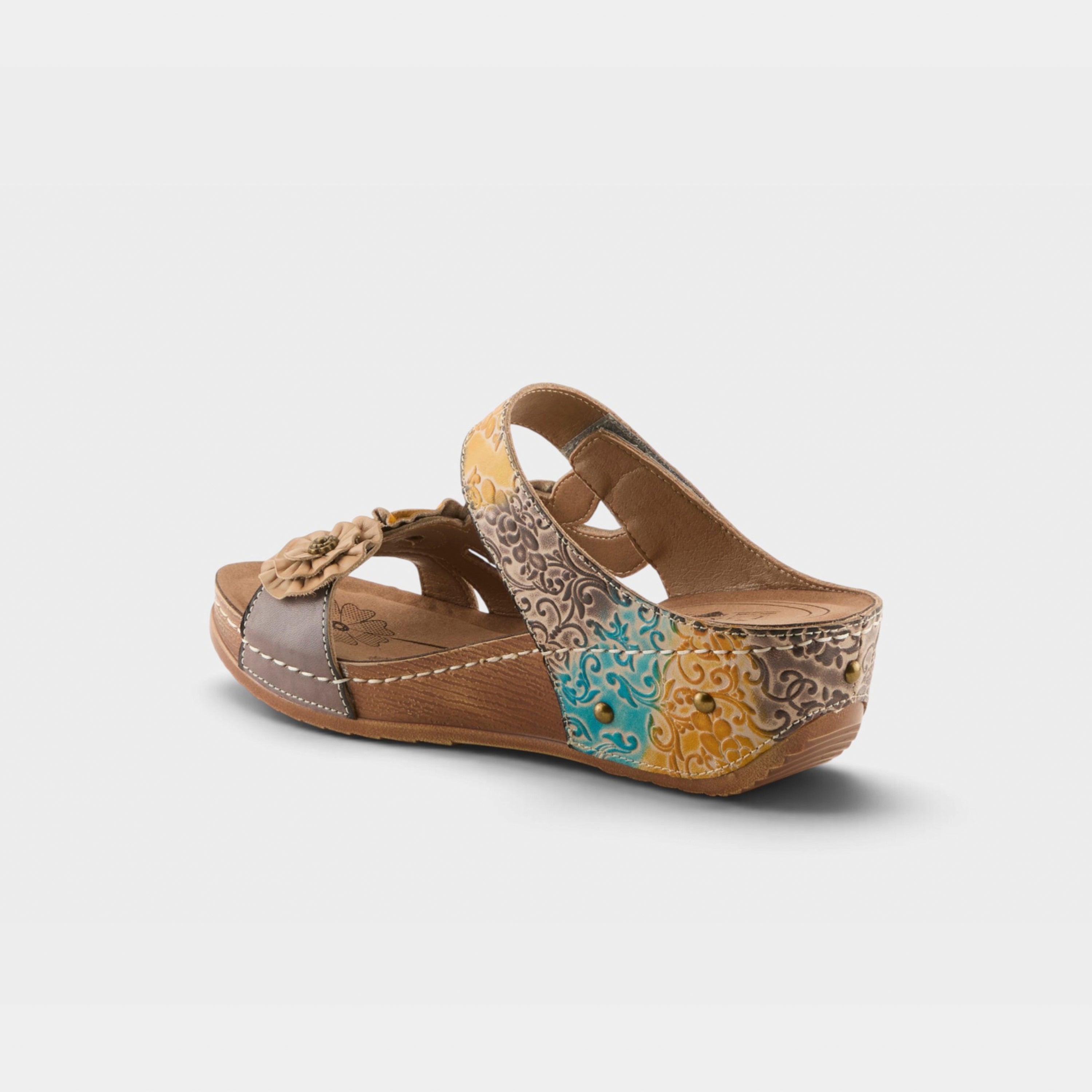 L'Artiste Ohsosweet sandals in Grey Multi, alternate angle view