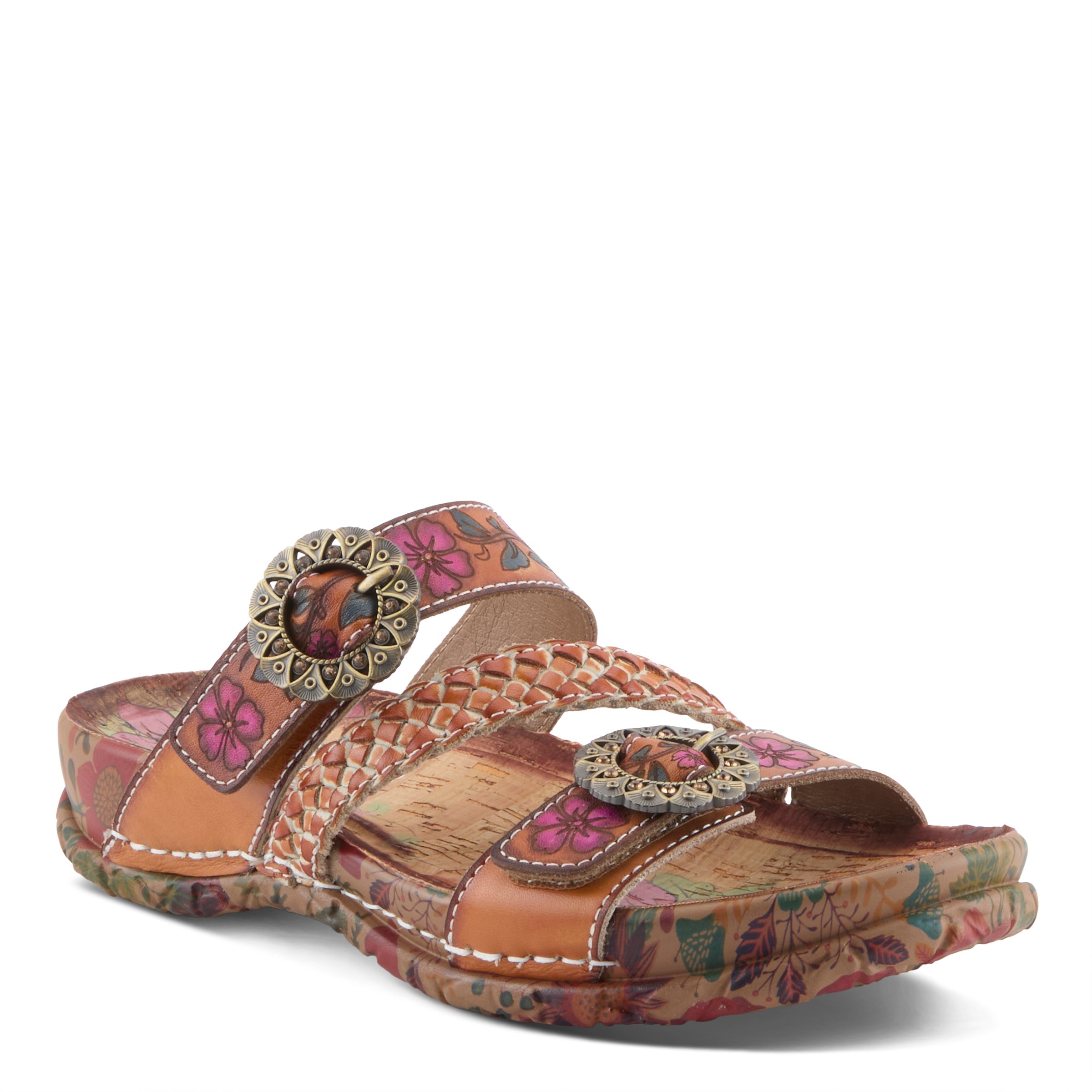 Premium L'Artiste OnTheRoad Cork Slide Sandals - Spring Step Shoes