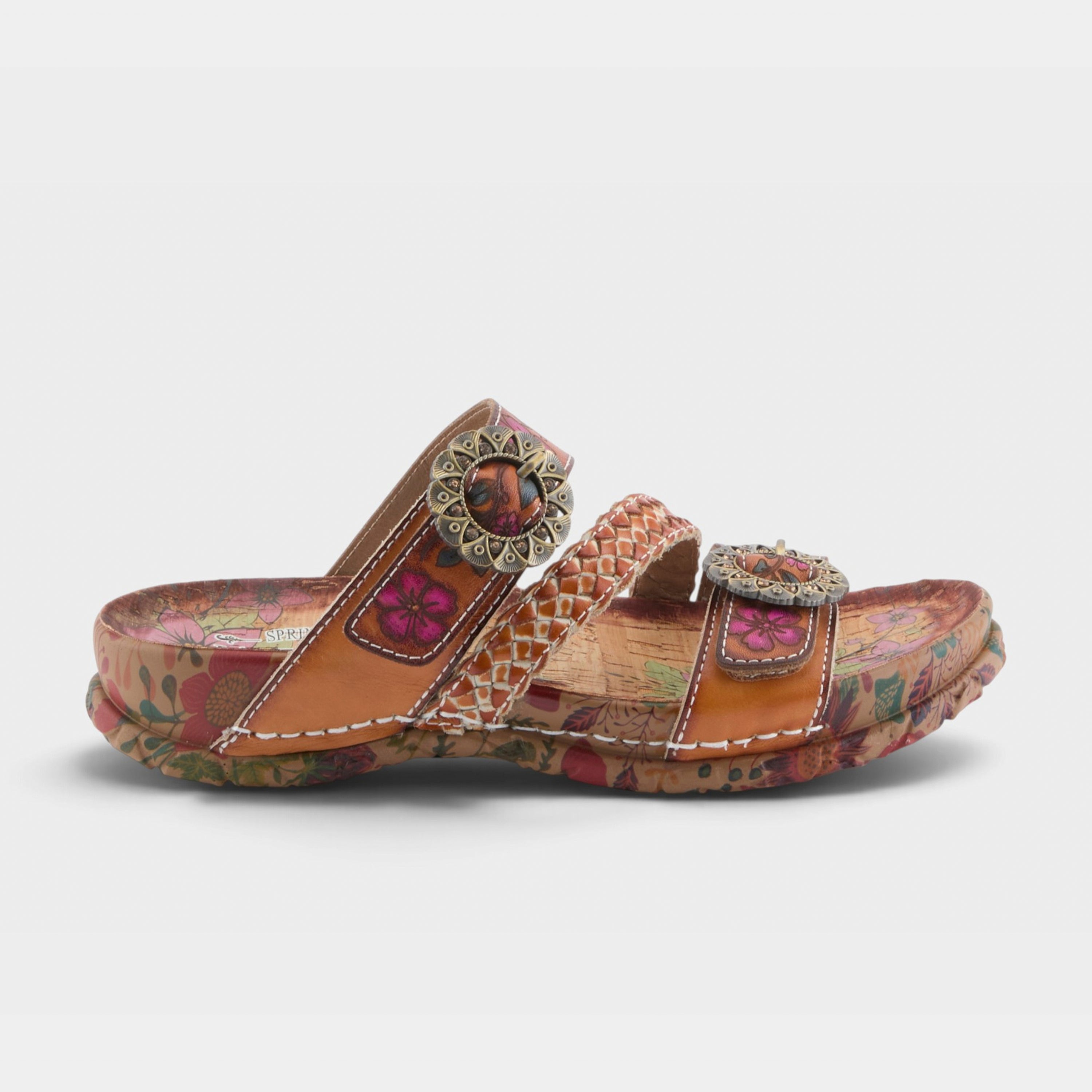 L'Artiste Ontheroad sandals in Camel Multi, hero view