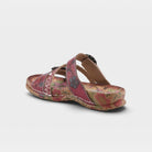 L'Artiste Ontheroad sandals in Dark Red Multi, alternate angle view