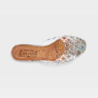L'Artiste Ontherox sandals in Camel Multi, top view