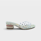 L'Artiste Ontherox sandals in Mint Green Multi, hero view