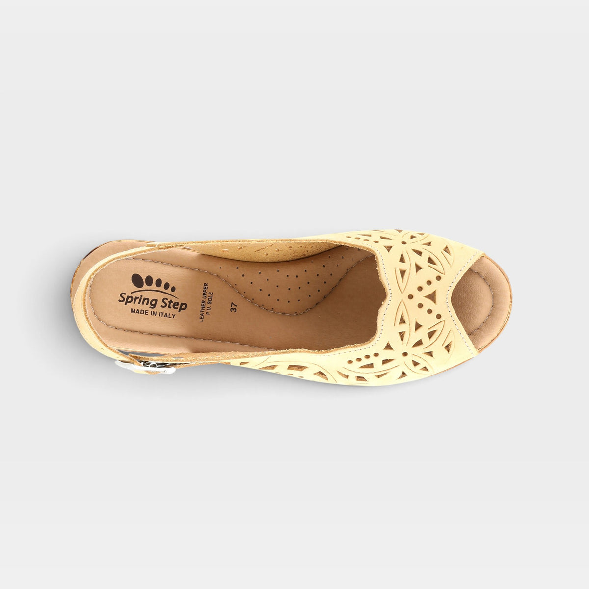 Spring Step Orella Light Yellow Sandal