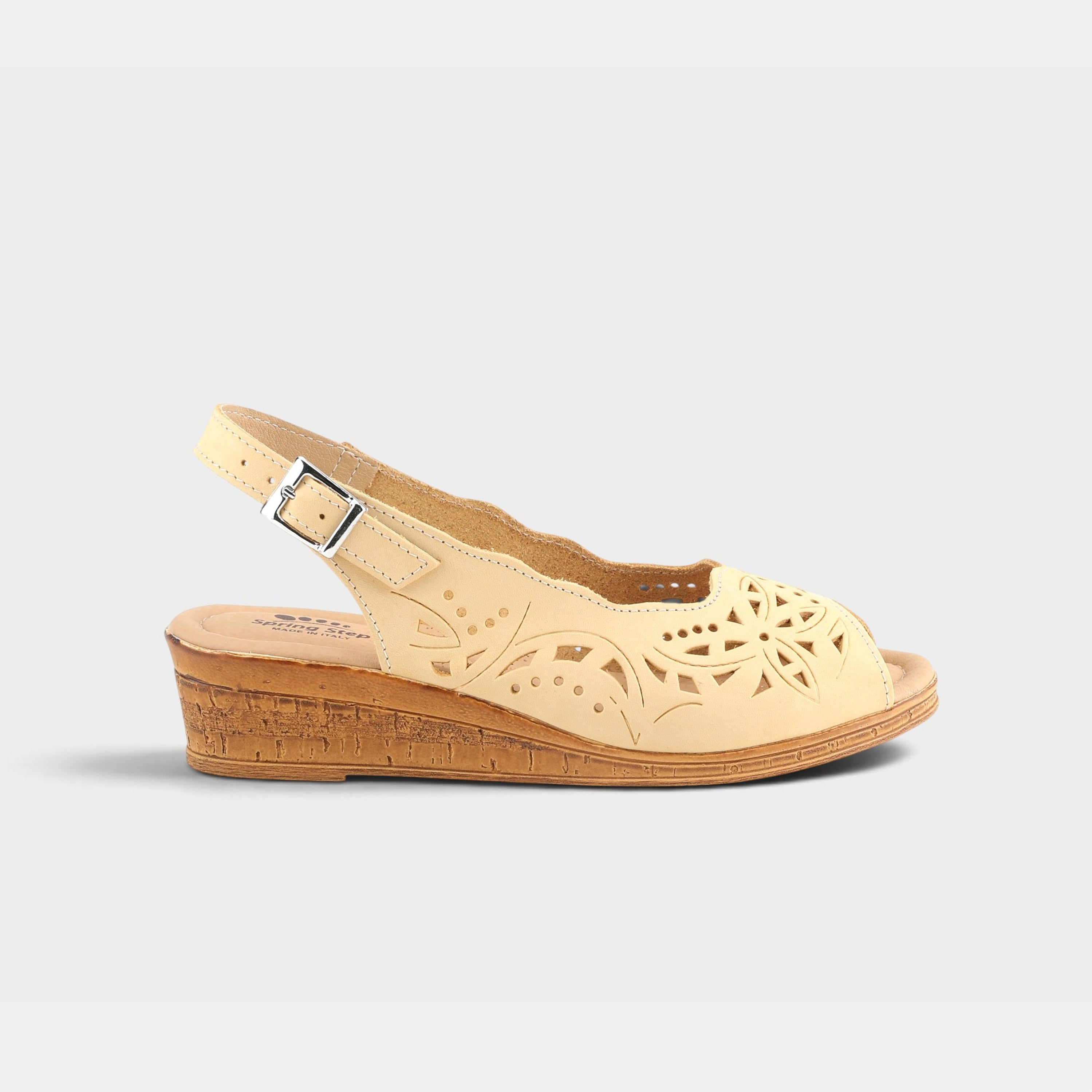 Spring Step Orella Light Yellow Sandal