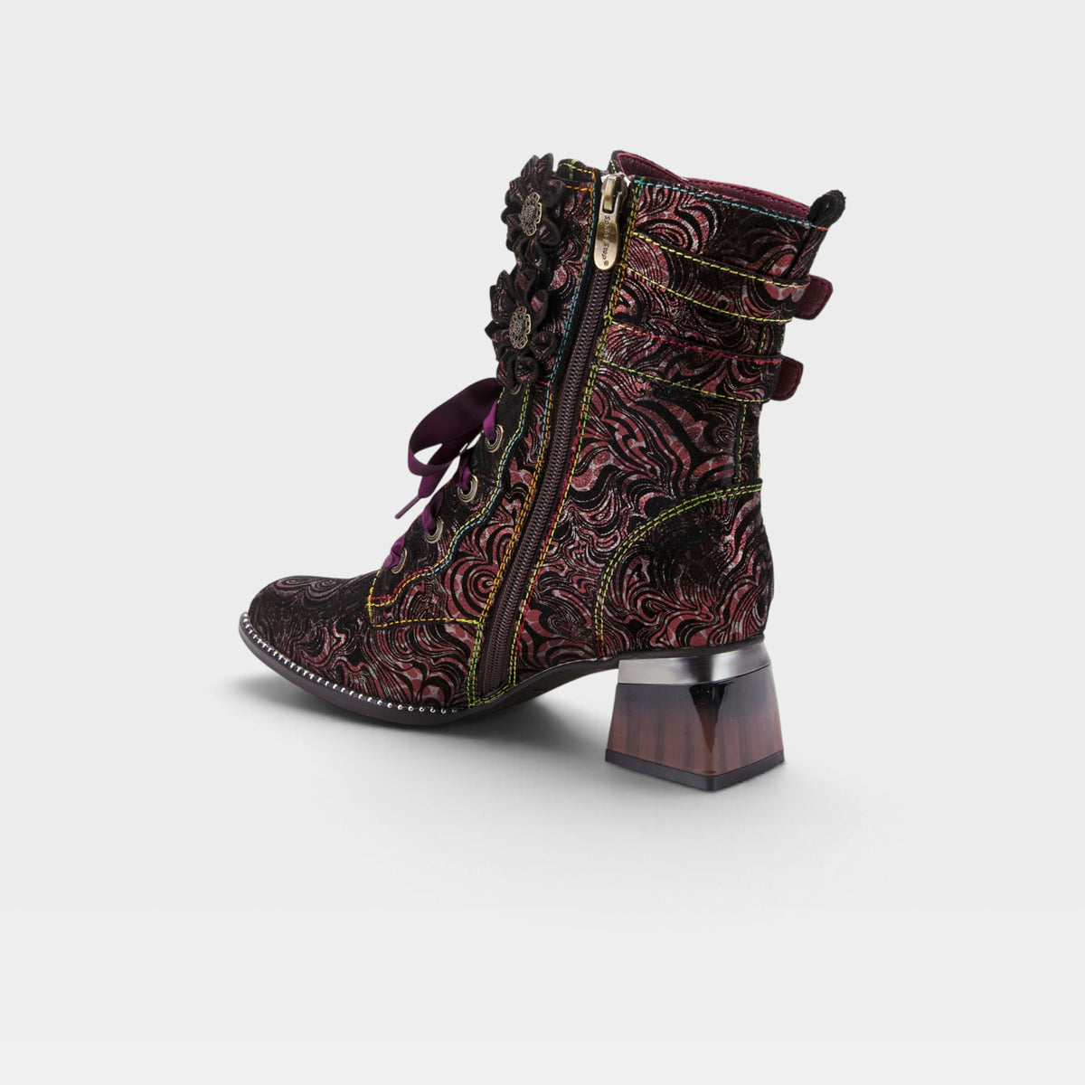 L'Artiste Originala boots in Purple, alternate angle view