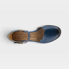 L'Artiste Parchelle Mary Jane shoes in Navy Multi, top view