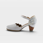 L'Artiste Parchelle Mary Jane shoes in White, side view