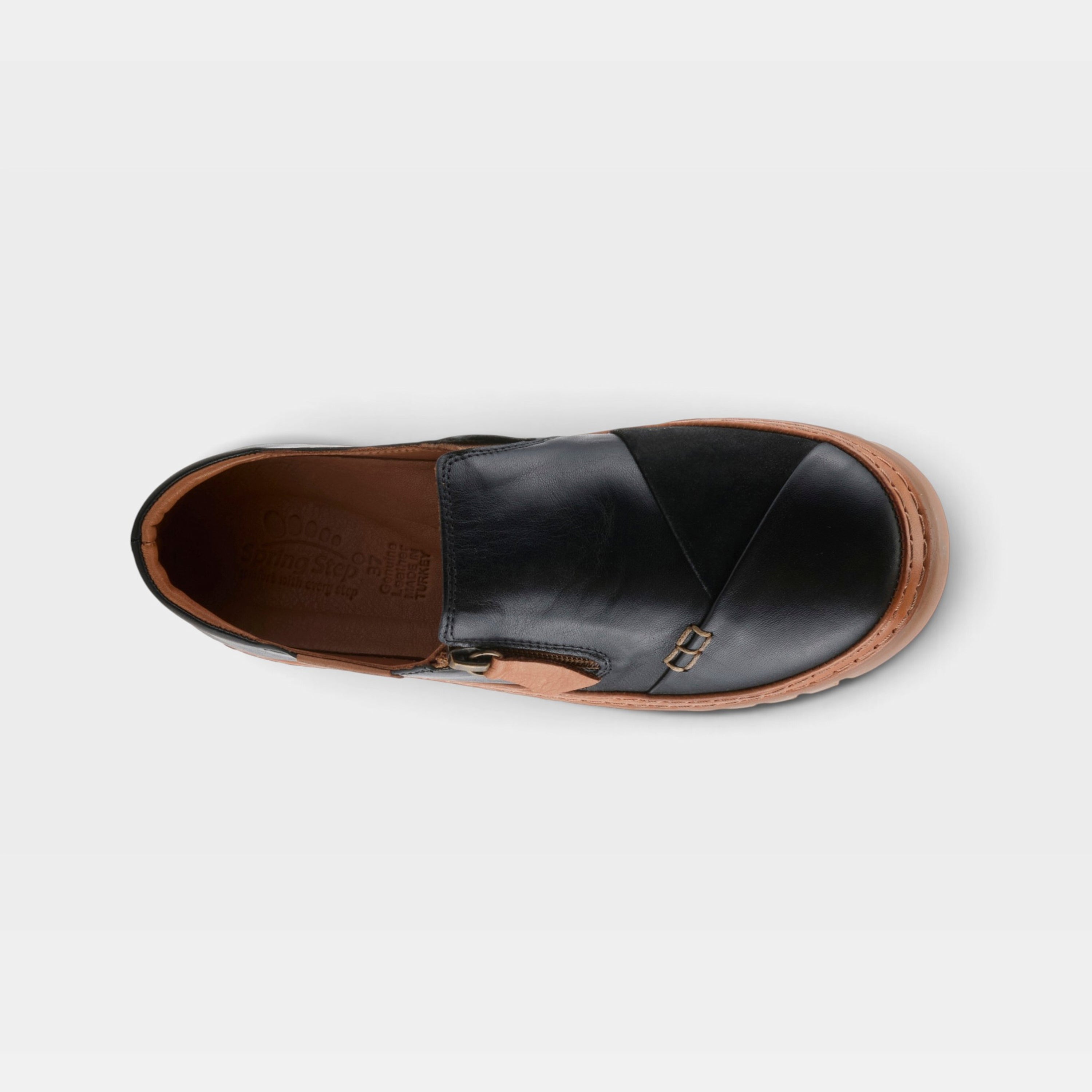 Spring Step Patcha Black Casual Shoe