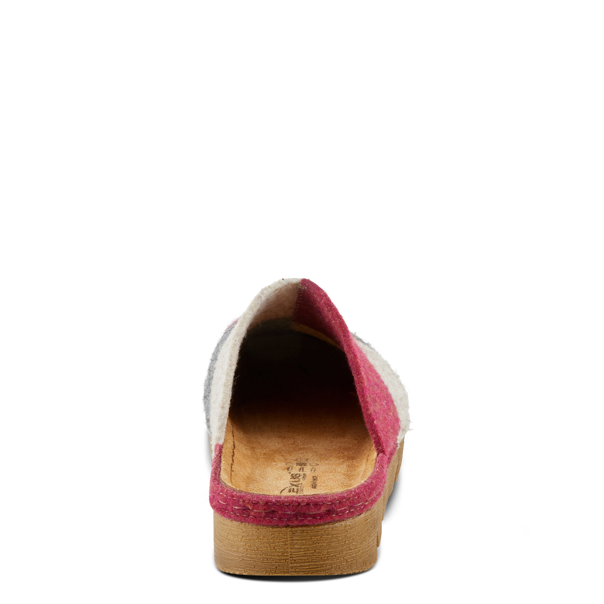 Flexus FLEXUS PATCHY SLIPPERS comfort shoe in bordeaux multi with flexible sole