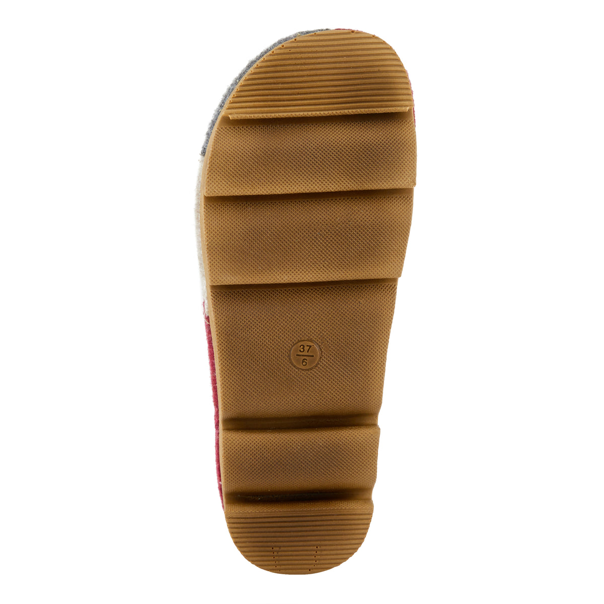 Flexus FLEXUS PATCHY SLIPPERS comfort shoe in bordeaux multi with flexible sole