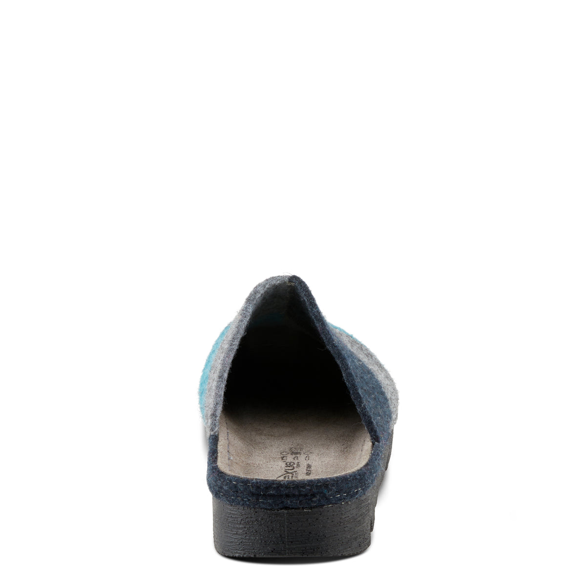 Flexus FLEXUS PATCHY SLIPPERS comfort shoe in navy multi with flexible sole