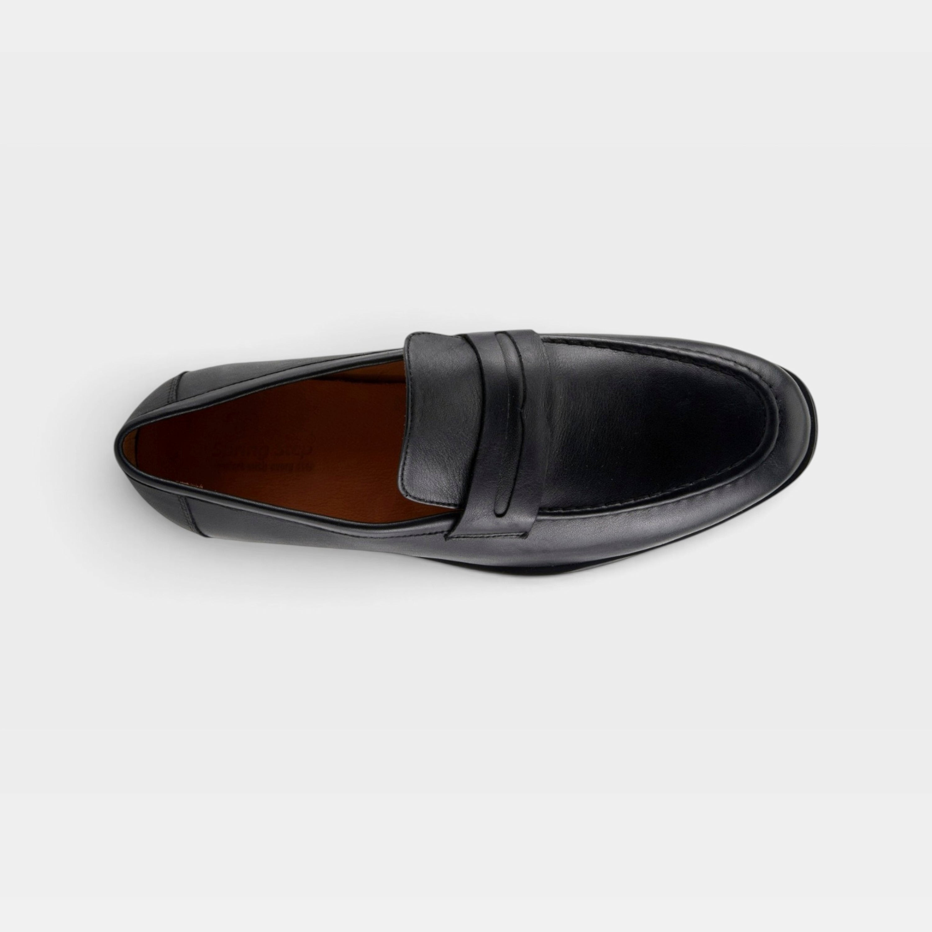 Spring Step Men Paul Black Slip-On Dress Shoe