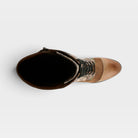 L'Artiste Peonyheaven-Viv boots in Beige Multi, top view
