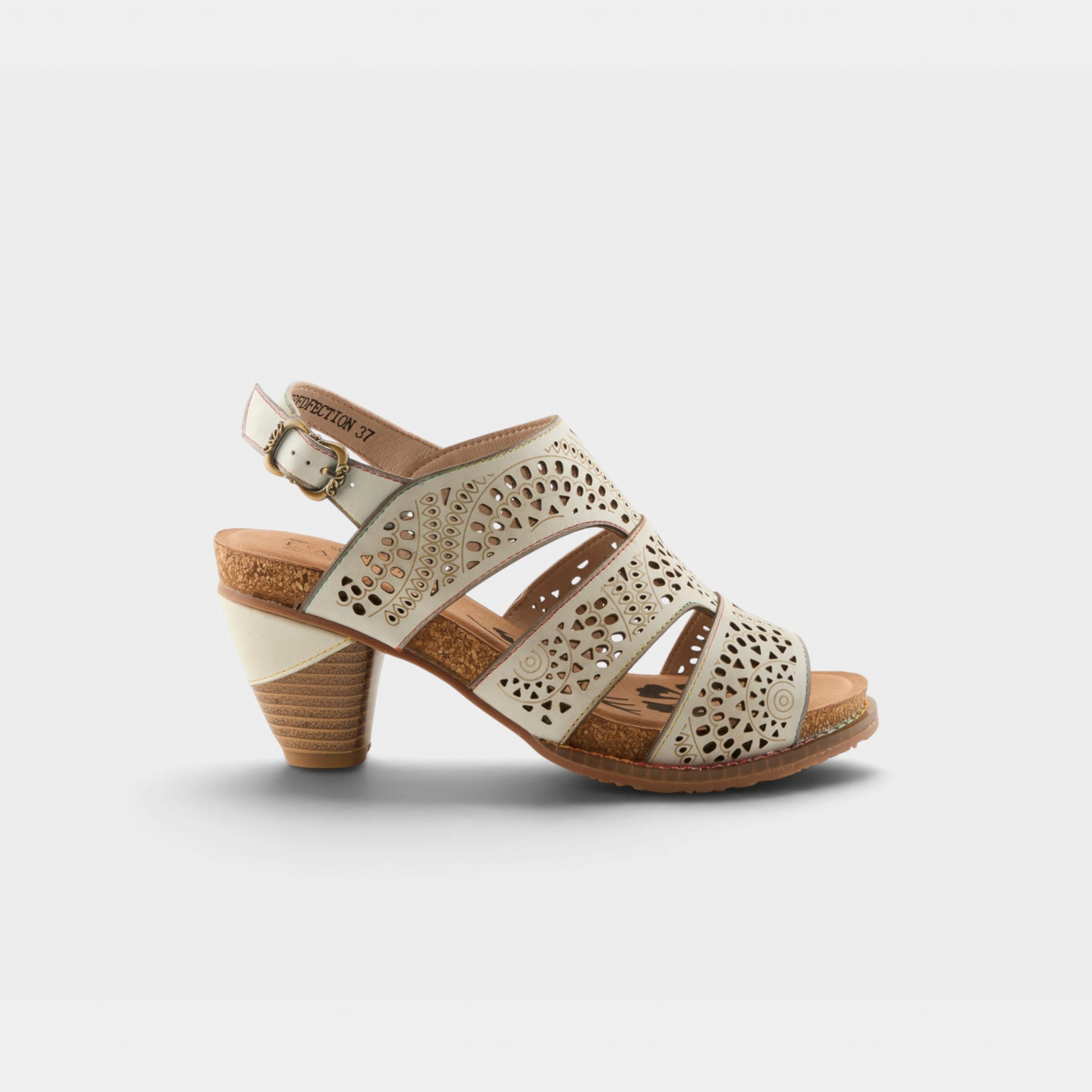 L'Artiste Perfdfection sandals in Bone, hero view