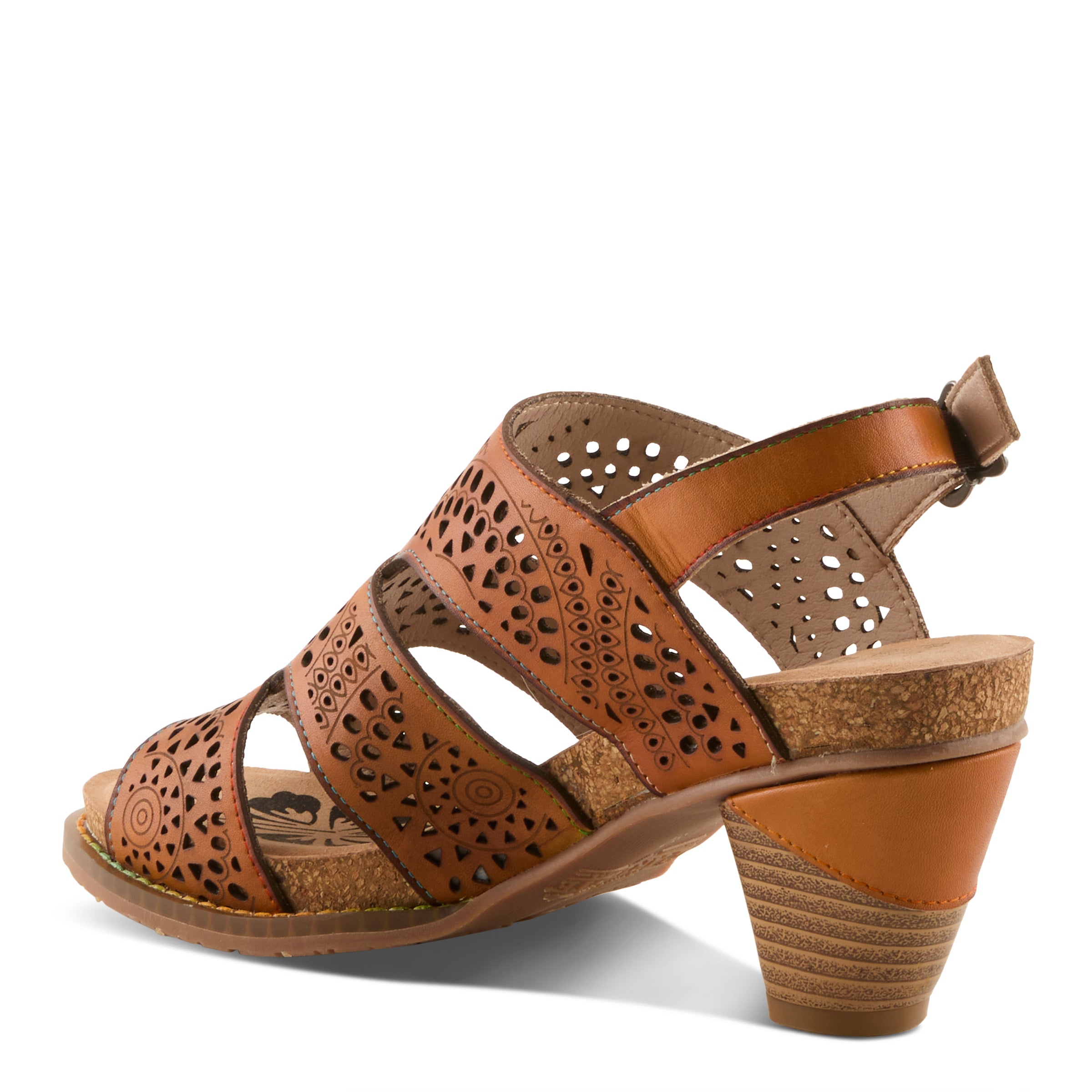 L'Artiste Perfdfection Cork Heel Sandals - Spring Step Shoes