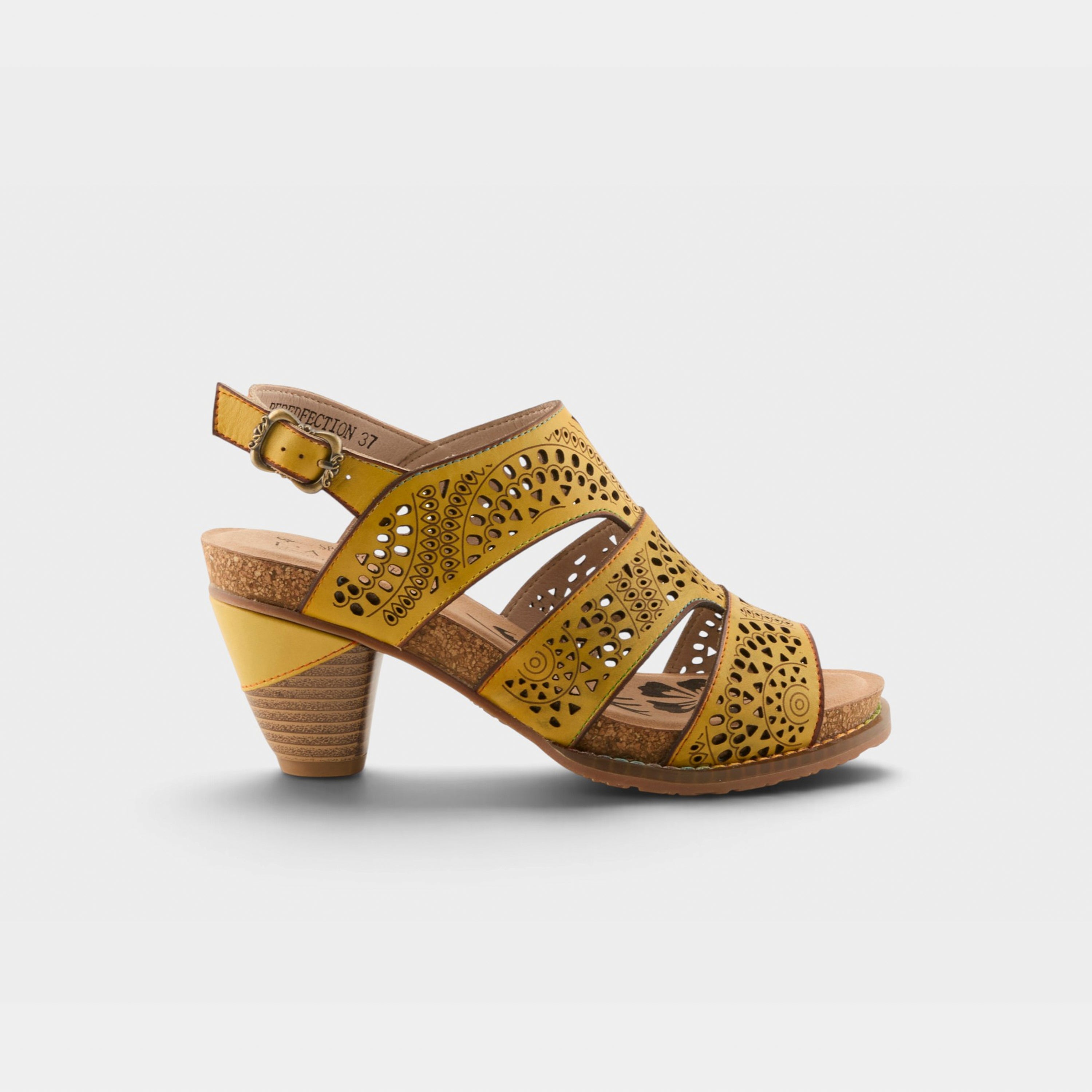 L'Artiste Perfdfection sandals in Yellow, hero view